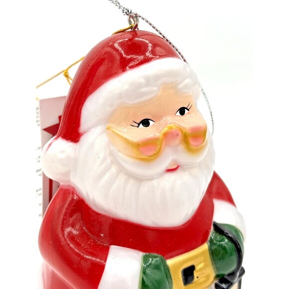 Mr Christmas Santa Blow Mold Ornament Macys‎ Battery Operated LED w/Timer Indoor - Picture 8 of 11